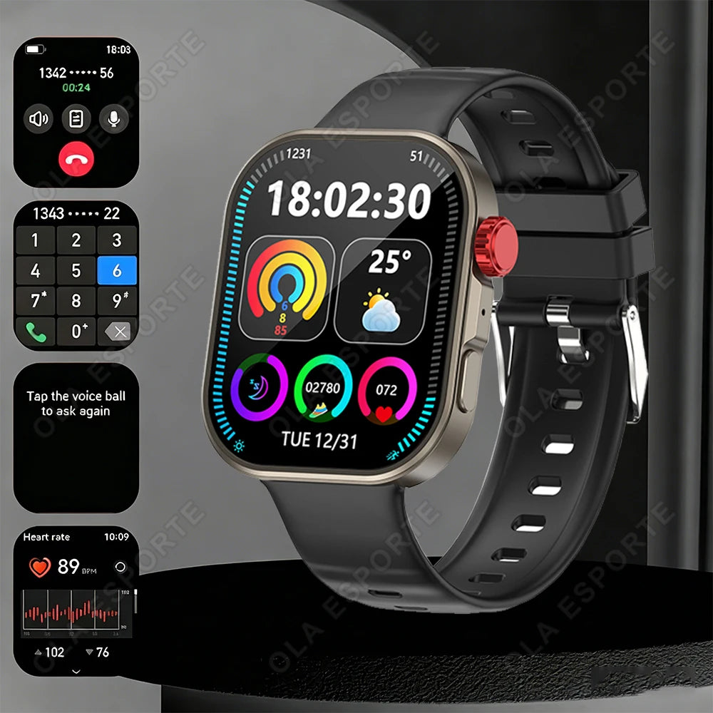 HW12 Smartwatch 2.01" HD Bluetooth Call & Fitness Tracker