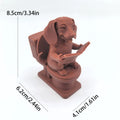 Quirky Dachshund on Toilet Miniature Figurines 3D Printing Desk Mate Humorous Dogs Reading Book Ornaments Decor Home Funny Gifts Oasis Select Toilet dog brown 8.5x6.2x4.1cm