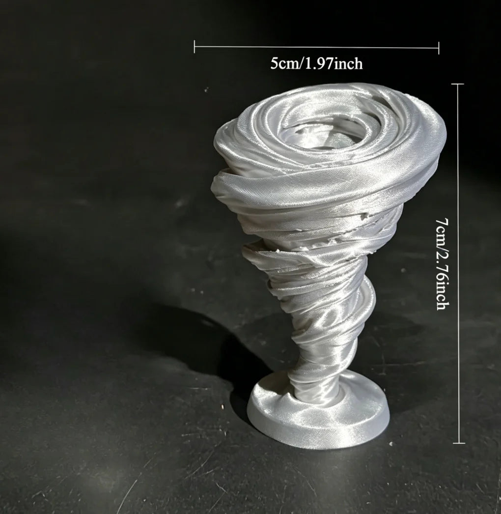 Fantasy RPG Wind Elemental Miniatures Ornaments Cool Vortex Model DIY Paintable Tabletop Games Terrain Mini Dioramas Decoration Oasis Select Tornado Silver