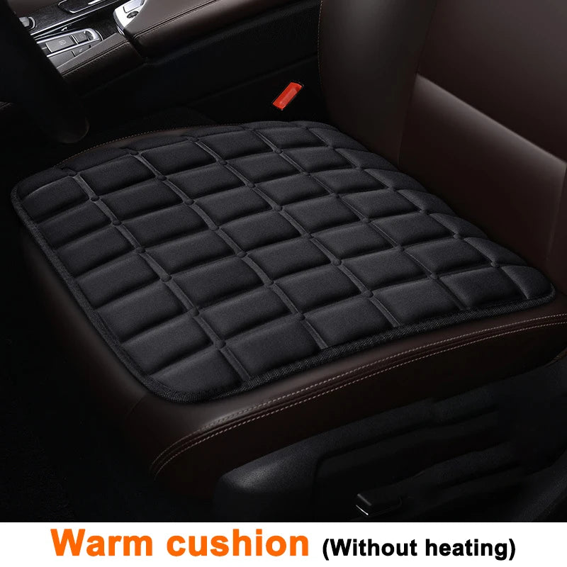 Car Seat Heated Cover 12V Electric Heating Pads Front Seat Cushion Adjustable Temperature Universal Winter Auto Seat Warmer Pad Oasis Select Without heating