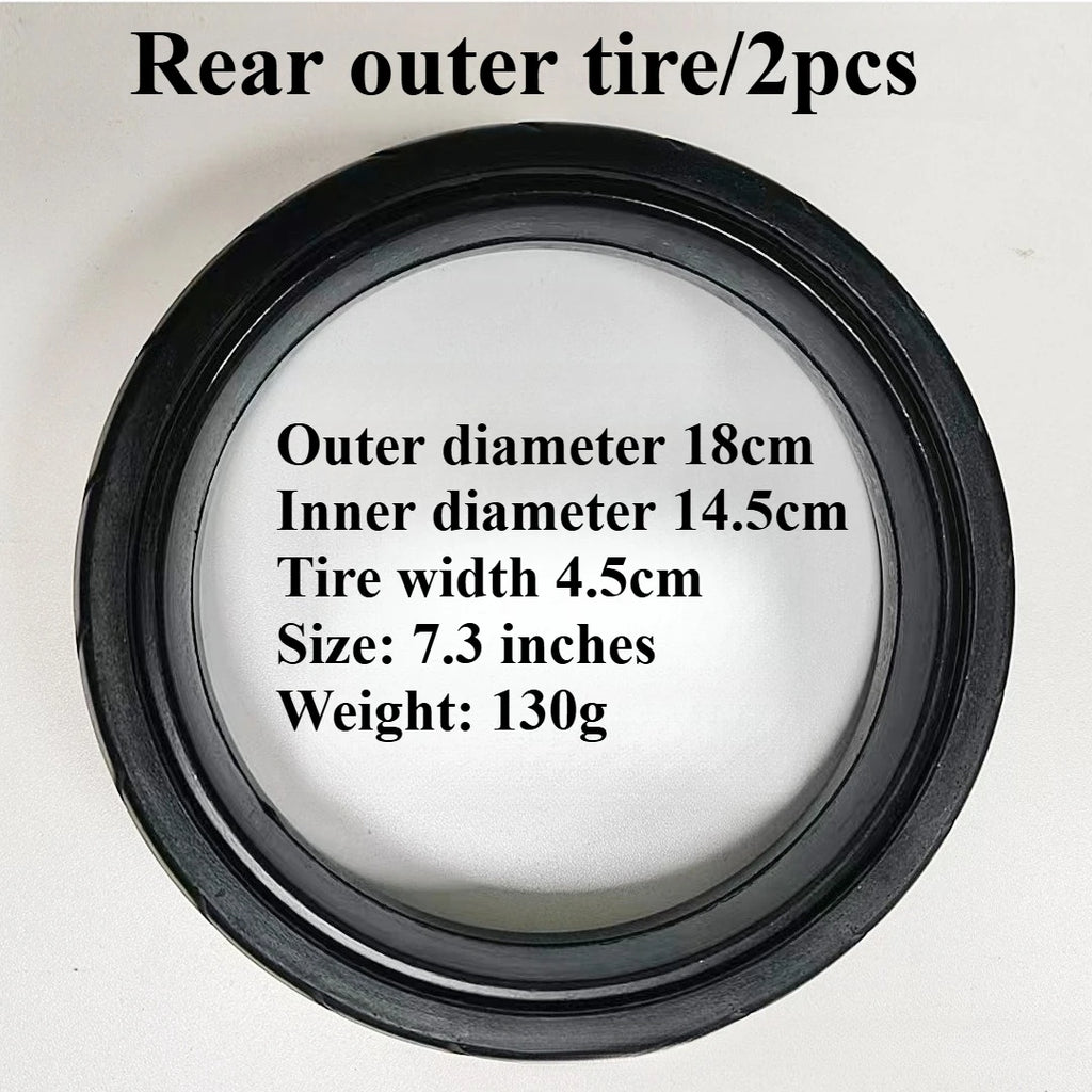 Front Wheel Tire For Vista Series Pushchair PU Tyre Tubless Baby Buggy Outer Cover Bebe Pram Repalce Accessories Oasis Select Rear 2pcs
