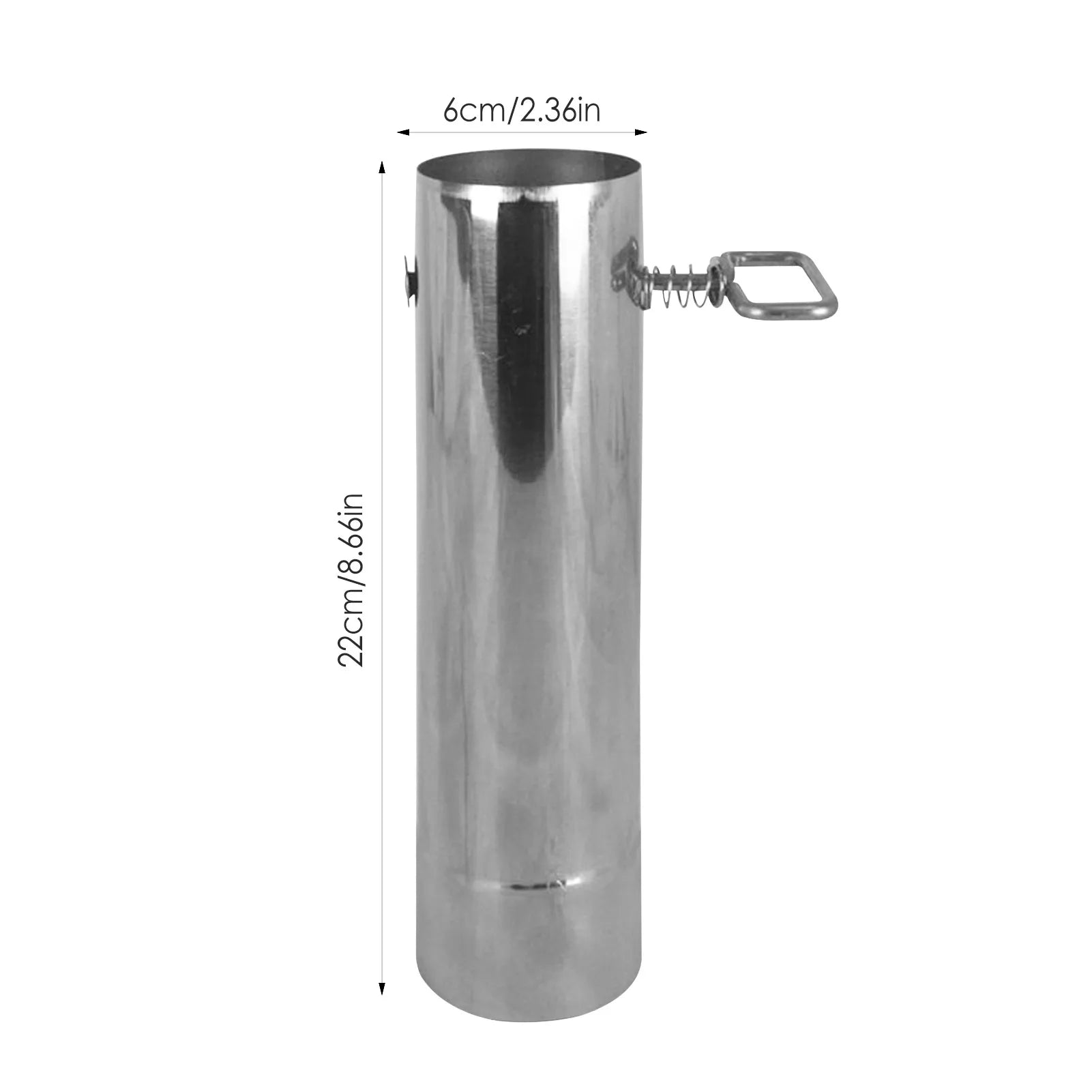 Camping Stove Pipe Stainless Steel Chimney Furnace Tube Adjustable Tent Wood Stove Chimney Pipe For Camping Stoves Supplies Oasis Select silver