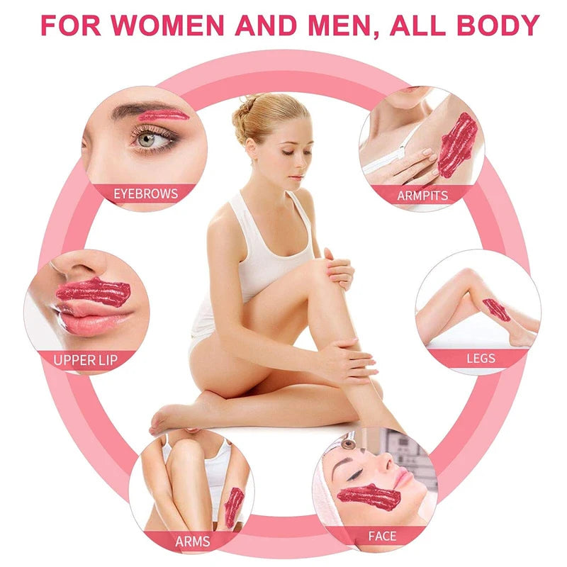 2026 Hard Wax Beans 50/200/500g for Wax Heater Painless Depilatory Body Hair Removal for Bikini Area Face And Body Oasis Select
