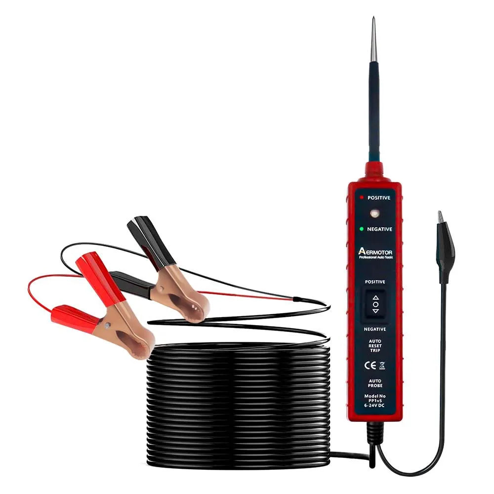 Automotive Electric Circuit Tester 6-24V DC | Power Switch Automotive Circuit Tester Oasis Select Red