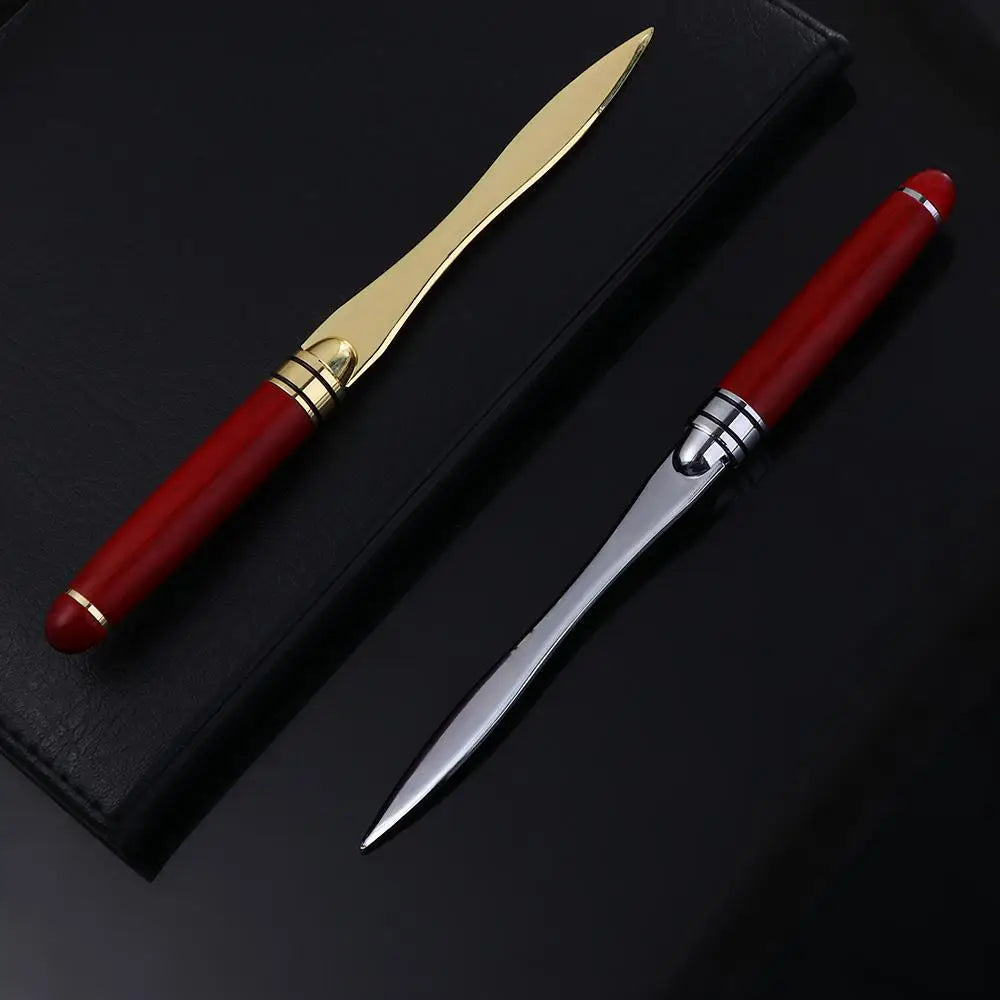Vintage European Style Letter Opener Wooden Handle Express Envelopes Document Opener Cut Paper Tool Office Supplies Stationary Oasis Select
