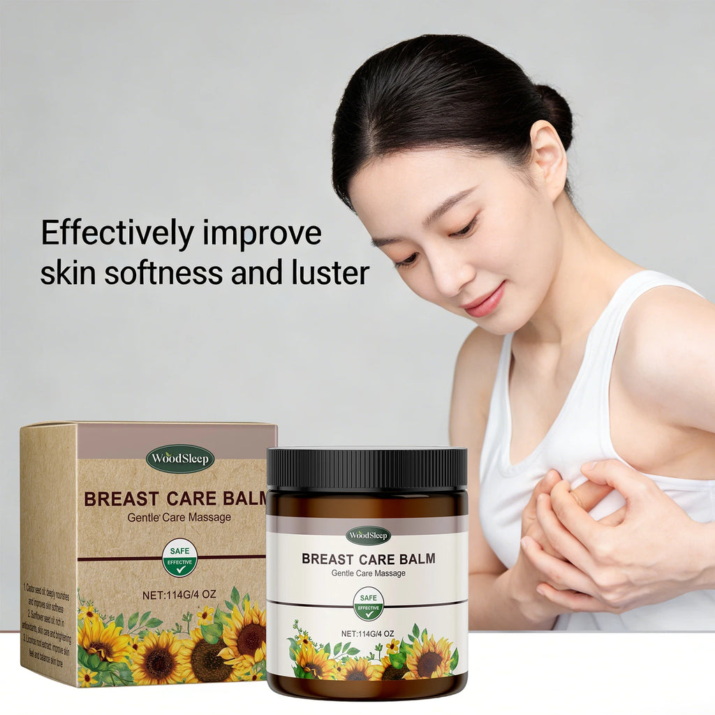 Breast Care Balm Effective Anti-Sagging Chest Lift Soothing Plump Breast Cream for Women Enhance Softness Luster Sexy Body Care Oasis Select