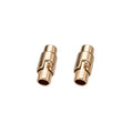 5Sets Leather Cord End Caps Magnetic Locking Clasps Closures Buckle for DIY Leather Bracelet Kumihimo Jewelry Making Supplies Oasis Select KC Gold 8mm Hole