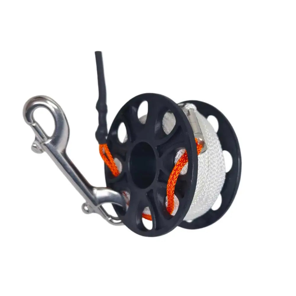 15m/20m Scuba Diving Finger Spool Reel with Dive Strong Line and 316 Stainless Steel Double Ended Hook Underwater Adventures Oasis Select