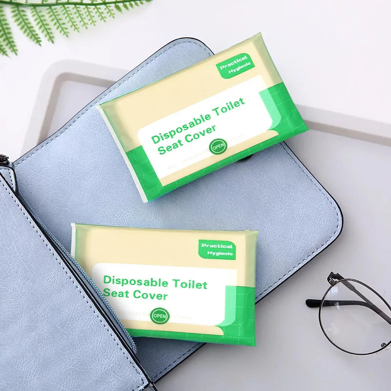 Travel Portable Disposable Toilet Seat Cover Water Soluble Degradable Waterproof Hotel Bathroom Toilet Mat Hygiene Supplies Oasis Select
