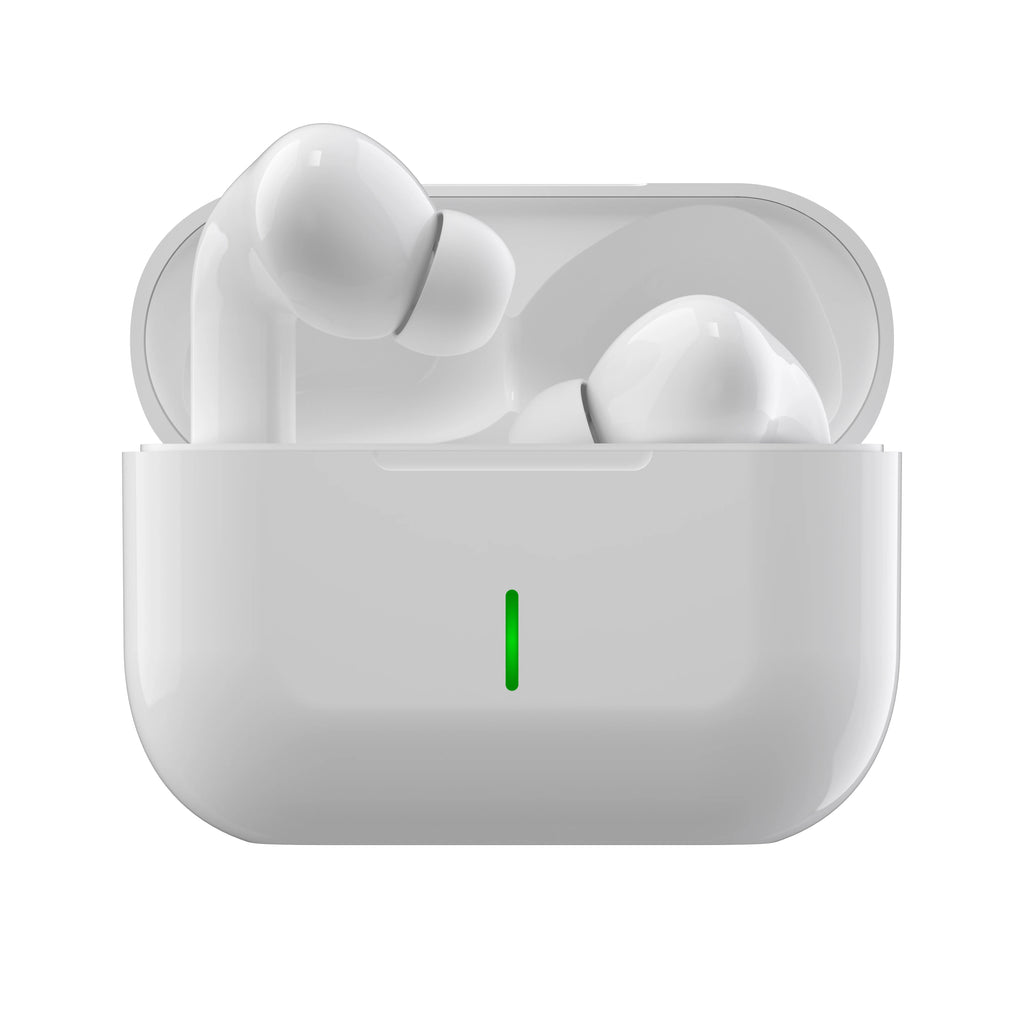 New Wireless Earbuds True Wireless In-Ear Smart Mini Headphones with High-Fidelity 9D Stereo Sound Bass In Ear Headphones Oasis Select White