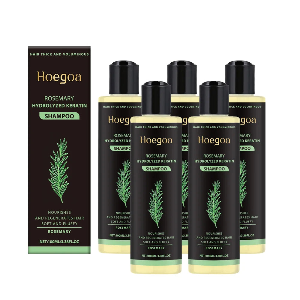 Rosemary Shampoo Hair Growth Deep Cleansing Scalp Anti Dandruff Oil Control Strengthening Root Nourish Hair Volumizing Shampoo Oasis Select 5pcs