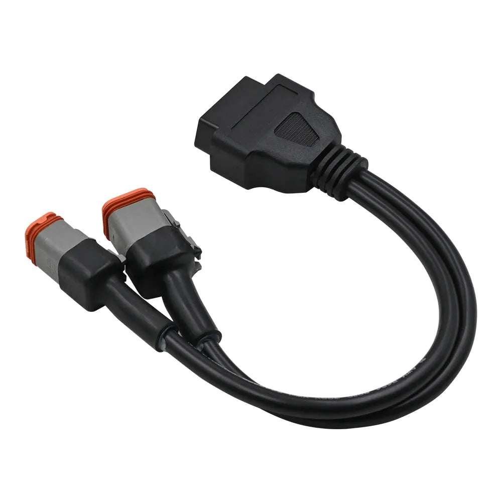 2-in-1 Motorcycle OBD2 Connector – 4 & 6 Pin Harley Adapter OBD2 Diagnostic Adapter Oasis Select