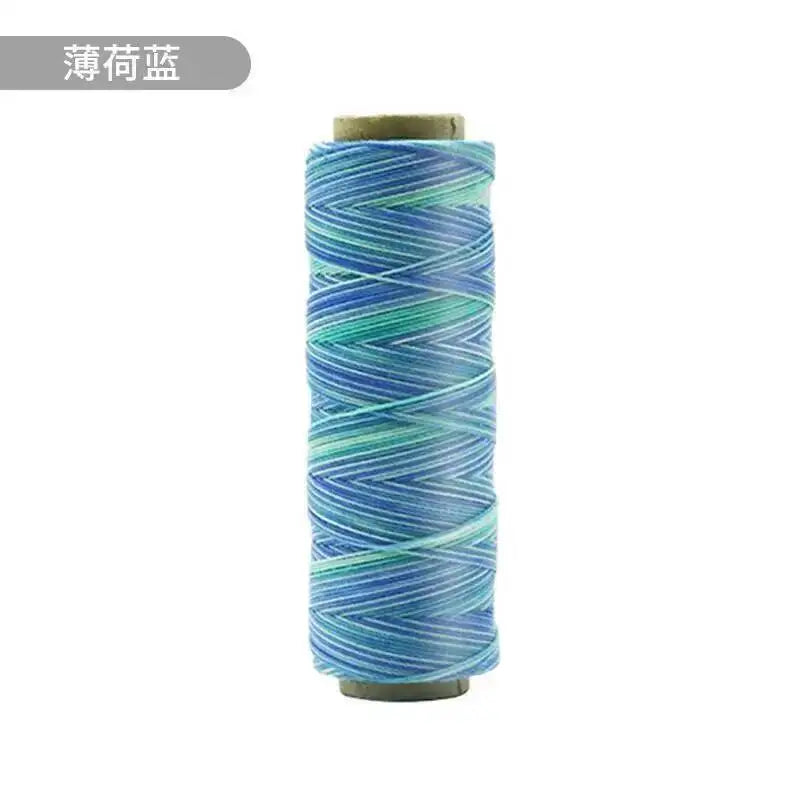 Round Waxed Cord Polyester Coated Sewing Thread DIY Handmade Leather Stitching Rope Bracelets Jewelry Braided Ткань из воска Oasis Select Menthol 0.35mm 247m