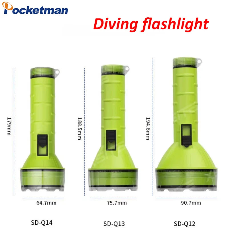 Scuba Diving Light High Lumen Underwater Diving Safety Flashlight Waterproof Submarine Dive Torch 1 Pack Oasis Select