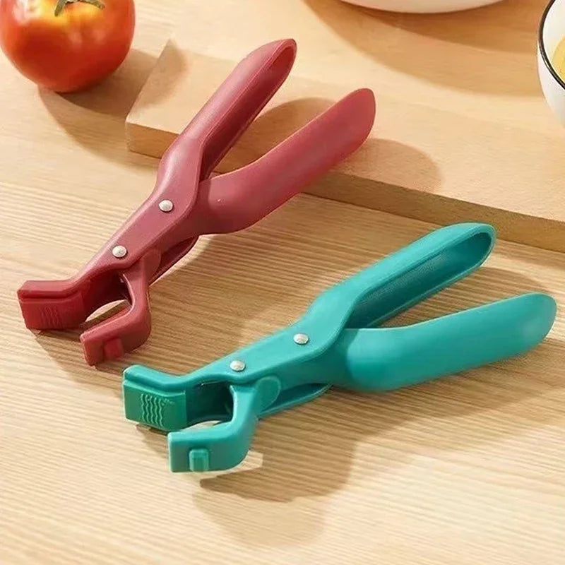 1pcs Hot Plate Gripper Clips Holder Tongs Bowl Holder Pot Clip For Moving Hot Plate Bowls Pizza Pan Air Fryer Microwave Oven Oasis Select