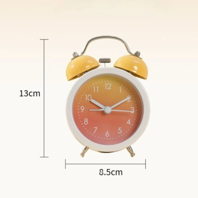 High Appearance Desktop Clock Ins for Elementary School Alarm Clock Girls Ornament Children Wake-up Tool Gradient Oasis Select