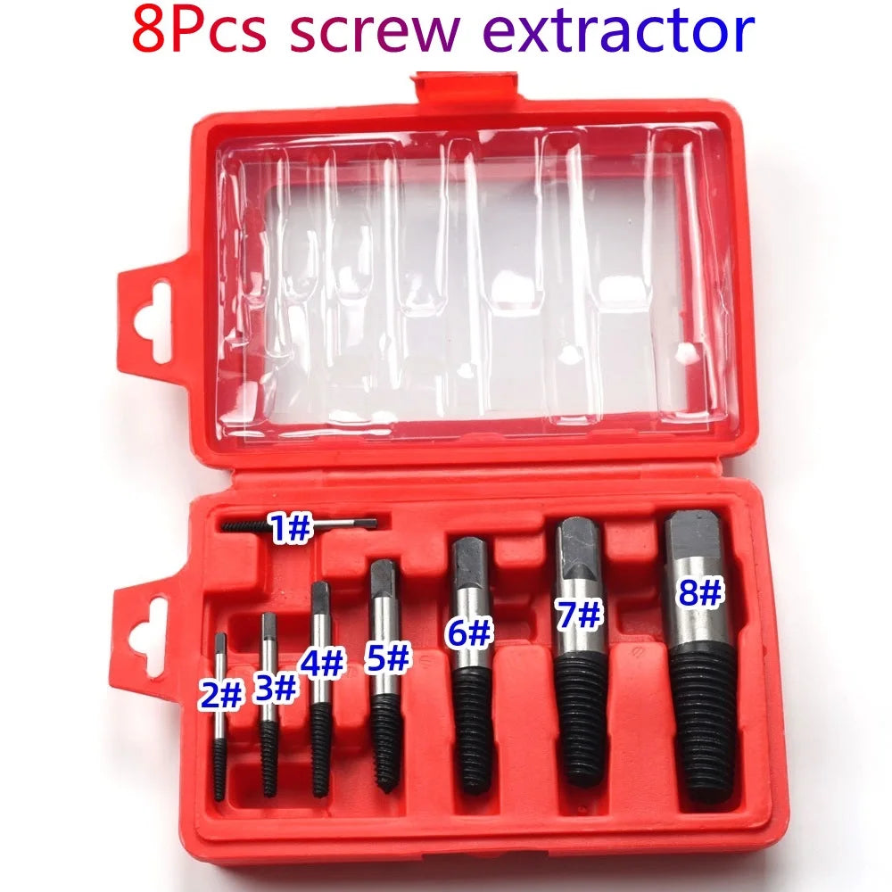 Broken Screw Extractor Drill Bits Set – 5/6/8 Pcs EasyOut Screw Extractor Set Oasis Select