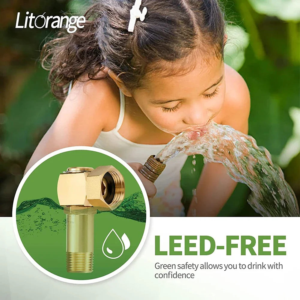 Garden Hose Adapter Practical Connector Garden Hose Adapter Brass Replacement Part Swivel Easy Installation Accessories Oasis Select