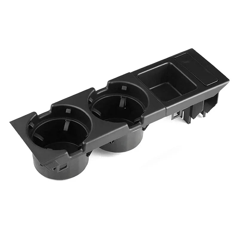 Double Hole Car Styling Front Center Console Storage Box Coin + Cup Holder For E46 Series 1999-2006 51168217953 Oasis Select