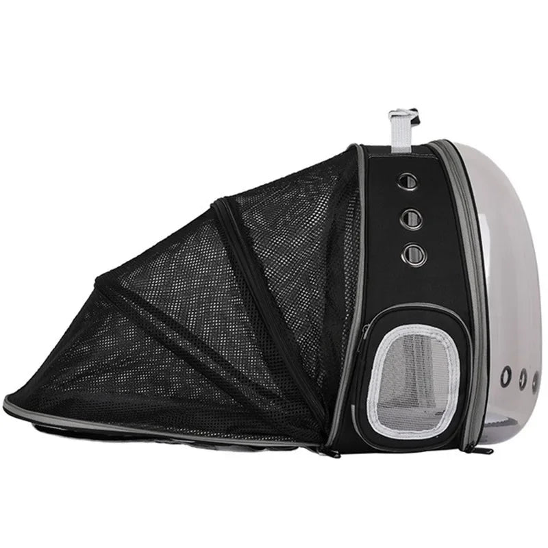 Cat Carrier Bag Breathable Pet Backpack Expansion Bag Outside Portable Transparent Space Capsule Carrier Bag For Small Dog Cats Oasis Select