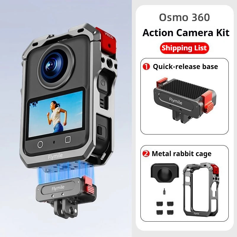 DJI Osmo 360 Accessories Kit – Cage, Glass & Mount