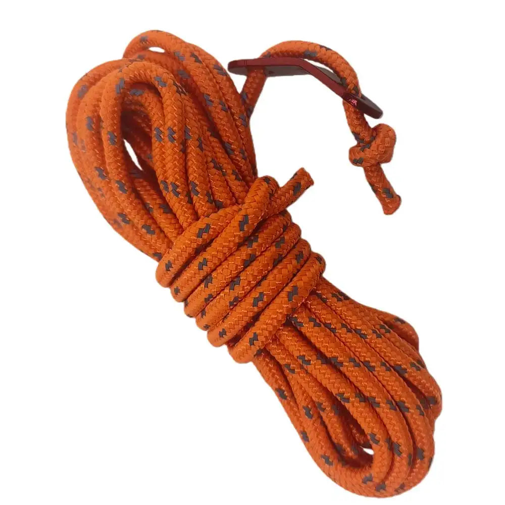 4-Pack 4mm x 4m Outdoor Camping Awning Guyline Ropes 9-Strand Windproof Tent Utility Cord for Clothesline & Gear Tie-Down Oasis Select