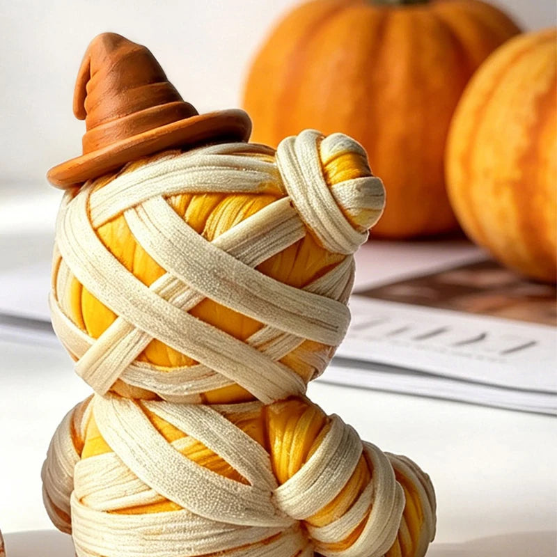 3D Silicone Candle Mold Halloween Pumpkin Mummy Bear Shape for DIY Aromatherapy Gypsum Handmade Home Decor Oasis Select