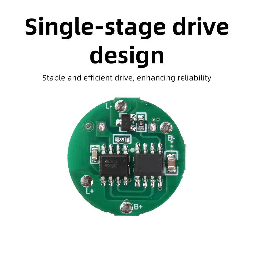 1/5PCS Strong Flashlight Driver Board 10-20W Flashlight Driver Board Single-Speed Control Type-c Charging and Discharging Module Oasis Select