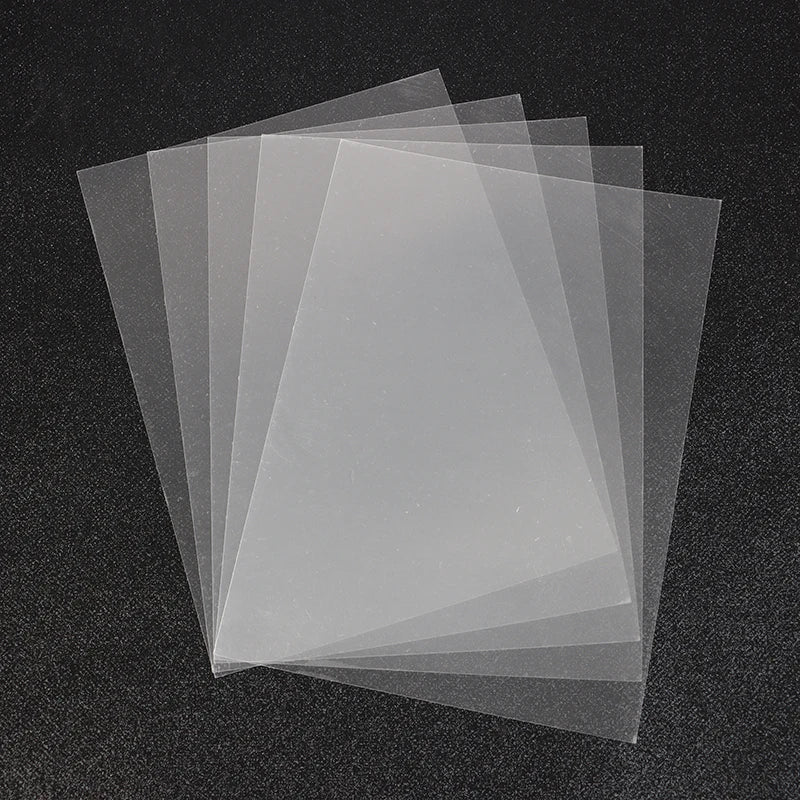 5Pcs Shrink Plastic Sheets Fun Thermal Heat Shrink Film Translucent Sheets Blank Shrink Art Film Paper For DIY 14.5x20cm Oasis Select A