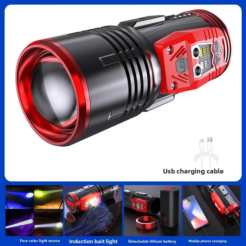 SHINEKNOT 4-Color Night Fishing Flashlight | 1200LM Waterproof