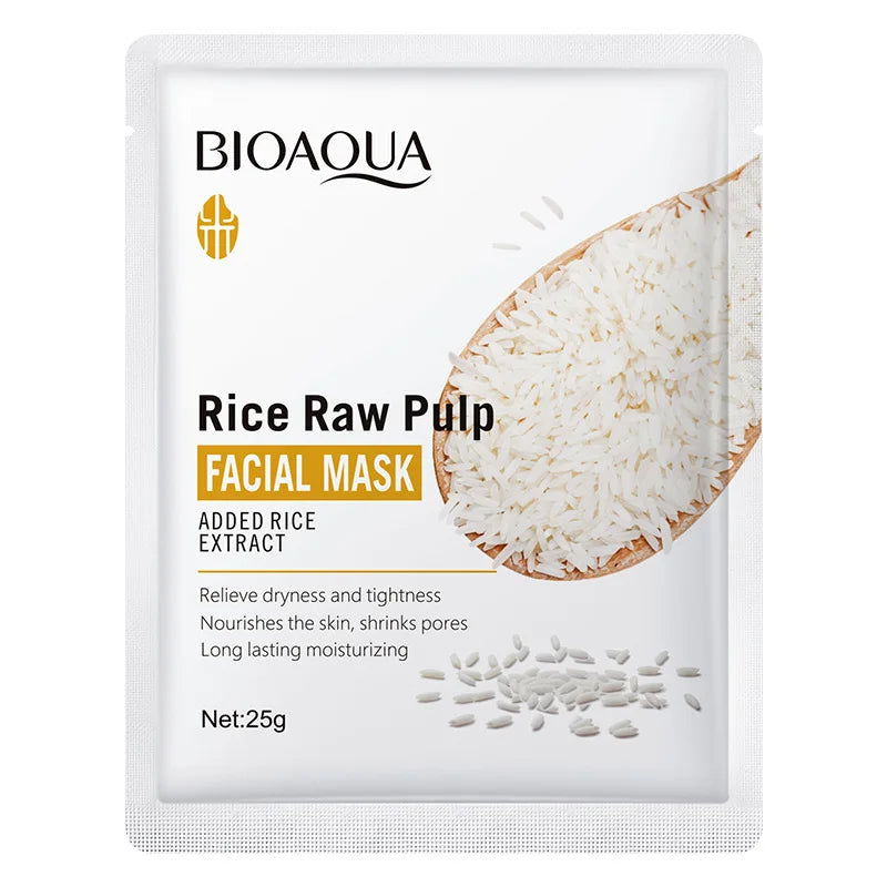 Rice Puree Facial Mask – Rice & Grape Seed Extract Sheet Mask Facial Sheet Mask Oasis Select