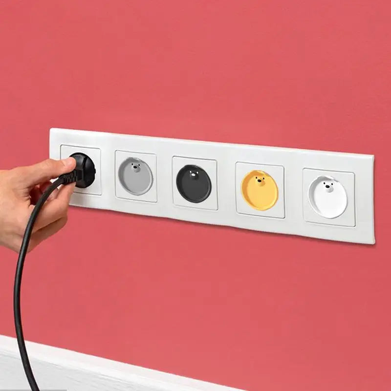 Plug Covers Protectors Socket Covers for Baby Safety Socket Protector Cover Silicone Electrical Outlets Shock Prevention tool Oasis Select
