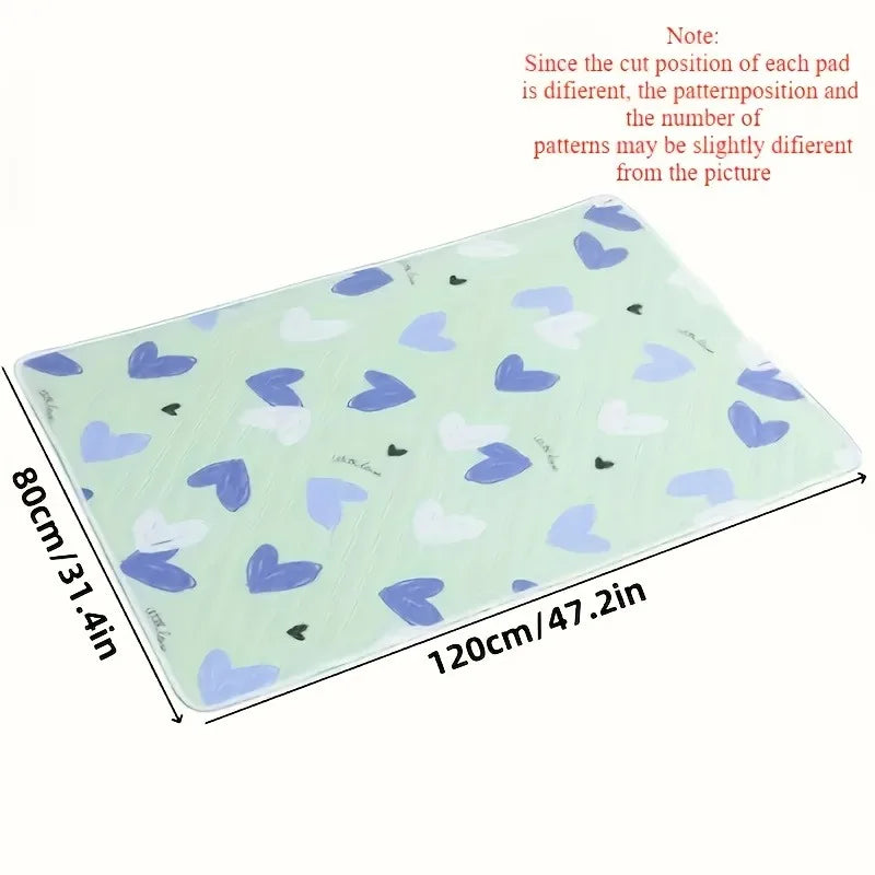 Washable & Reusable Anti-Slip Bed Protector Pad - Thick Durable Polyester Fiber Care Mat Design for Cat, Dog & Pets Cat Beds Oasis Select 80cm