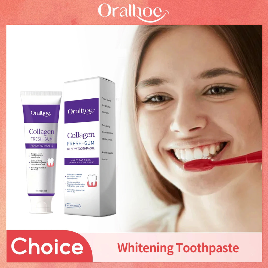 Purple Toothpaste Stain Removal Dental Bleaching Protect Gums Enamel Oral Hygiene Cleaning Fresh Breath Teeth Whitening Tool Oasis Select