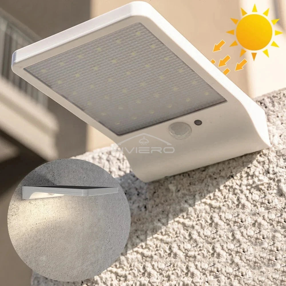 HVIERO 36 LED Solar Wall Light – Motion Sensor & IP65 Waterproof