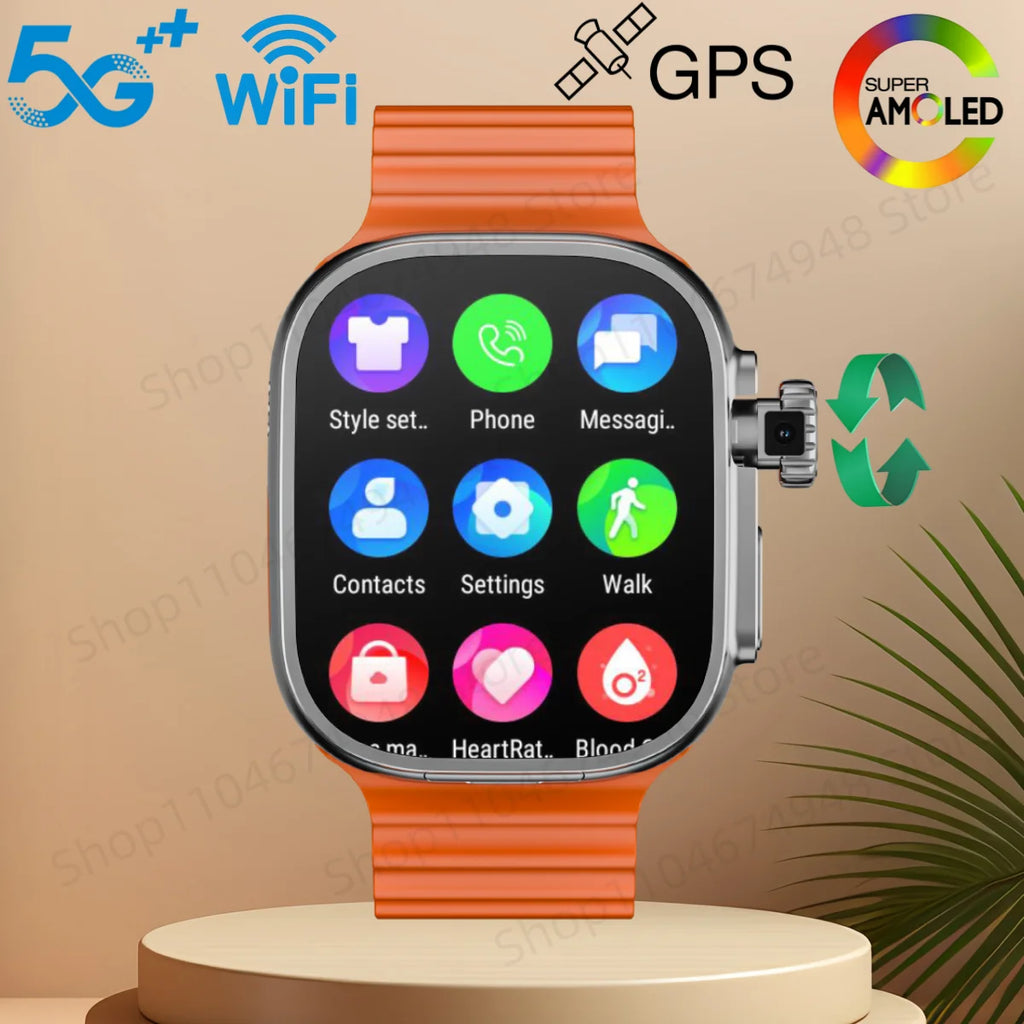 S10 Ultra 3 Smartwatch 4G AMOLED GPS Android 10 Rotary Camera