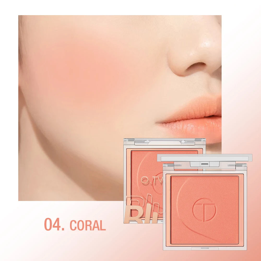 O.TWO.O 6-Color Mineral Blush Palette – Matte & Shimmer Powder