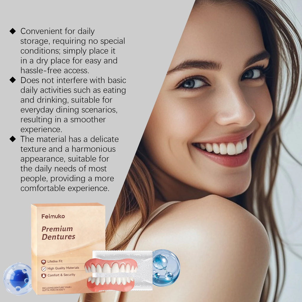 Temporary Soft Denture Set – Silicone Upper & Lower Veneers Temporary Denture Set Oasis Select