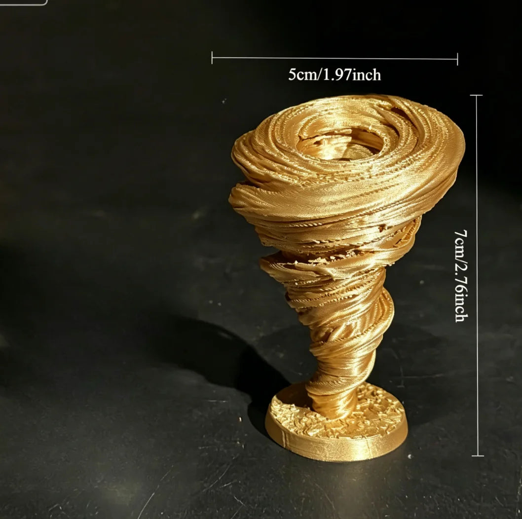 Fantasy RPG Wind Elemental Miniatures Ornaments Cool Vortex Model DIY Paintable Tabletop Games Terrain Mini Dioramas Decoration Oasis Select Tornado Gold