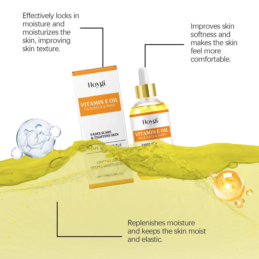 Hoygi Vitamin E & Hyaluronic Acid Moisturizing Body Oil 118ml Moisturizing Skin Oil Oasis Select