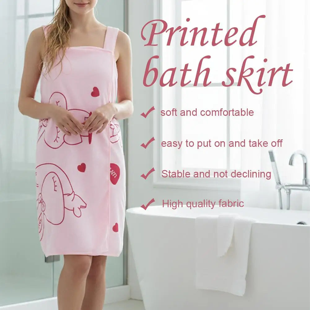 Quick Dry Home Textile Towel Robes Bath Wearable Towel Dress Women Lady Fast Drying Beach Spa Dress Nightwear Oasis Select