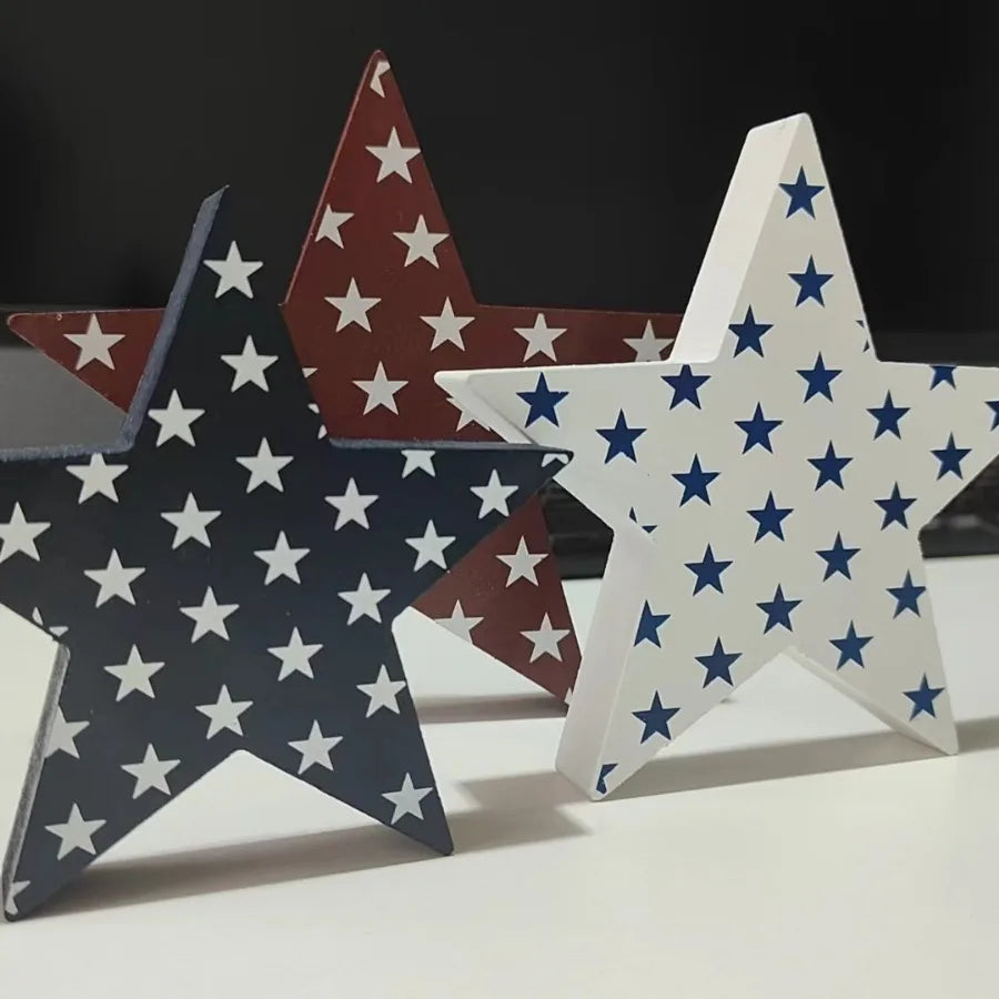 Independence Day Wooden Crafts National Day Creative Home Tabletop Decorations Oasis Select