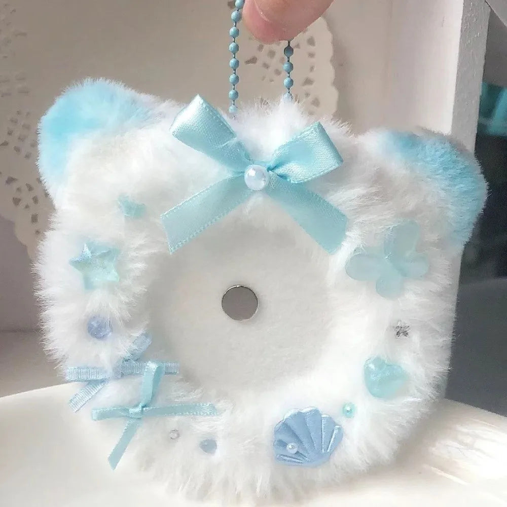 Lace Magnetic Anime Badge Holder Rose Candy Pins Display Base Heart Cross Ornate Ribbon Badge Flower Ita Bag Accessories Oasis Select Style 4
