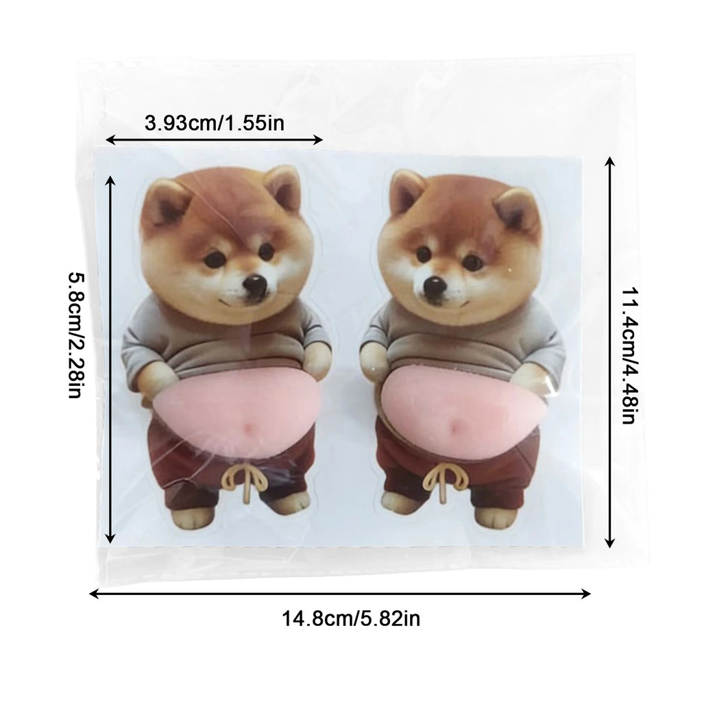 Cartoon Stickers 3D Cute Puppy Sticker Squeezeable Dogs Phone Case Decoration Children's Birthday Party Favor Festival Supplies Oasis Select dog 02