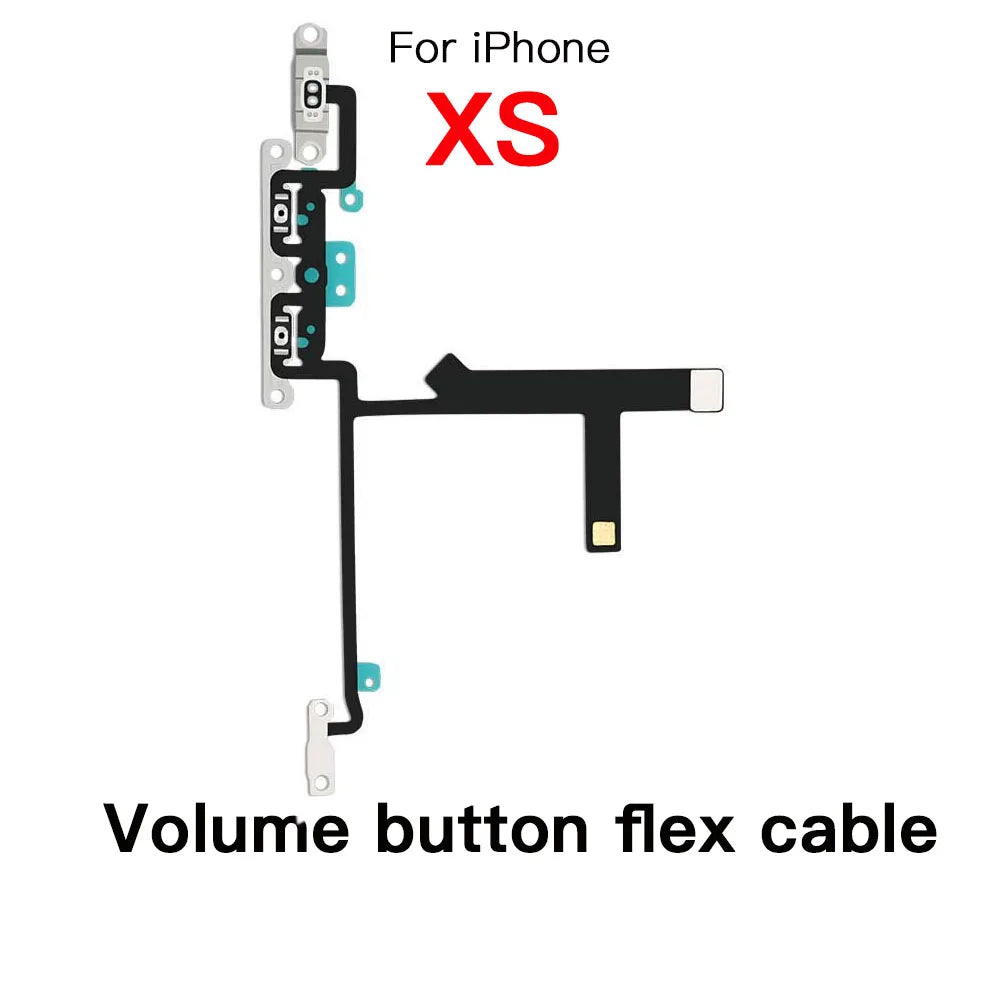 iPhone 7–11 Pro Max Power & Volume Flex Cable with LED Flash