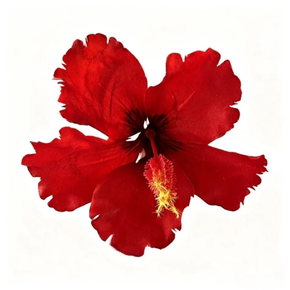 Artificial Flower Hibiscus Flower Hair Clip Do Not Hurt Hair Bohemia Style Bangs Hairpin Hearwear Summer Oasis Select 1