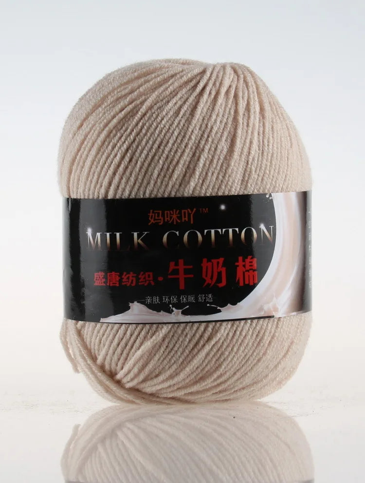 DIY Three Strands Graded Section Dyed Wool Medium Fine Cotton Thread