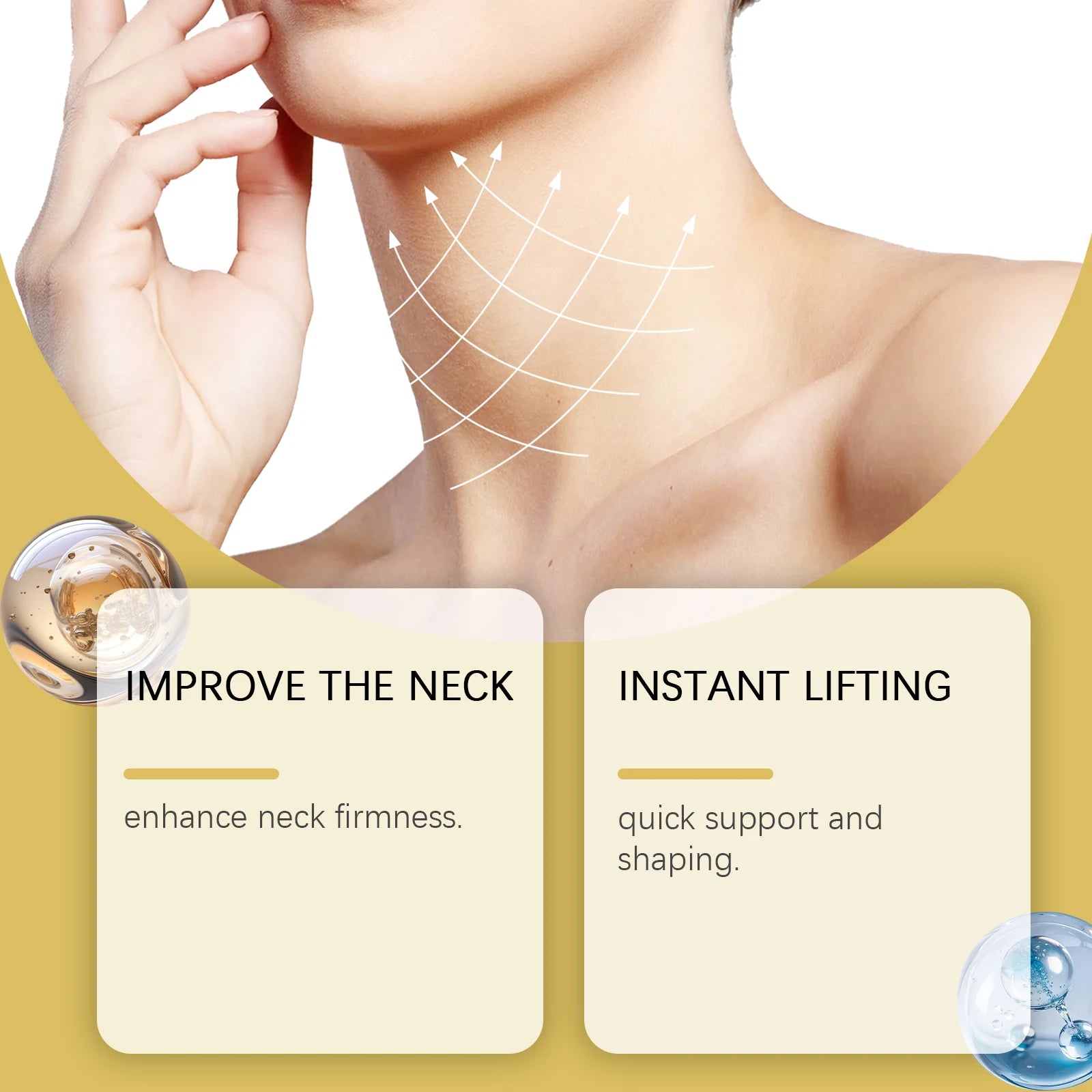 Neck Lifting Patch Improve Neck Contour Reduce Fine Lines Relieve Double Chin Increase Skin Elasticity Neck Invisible Care Mask Oasis Select