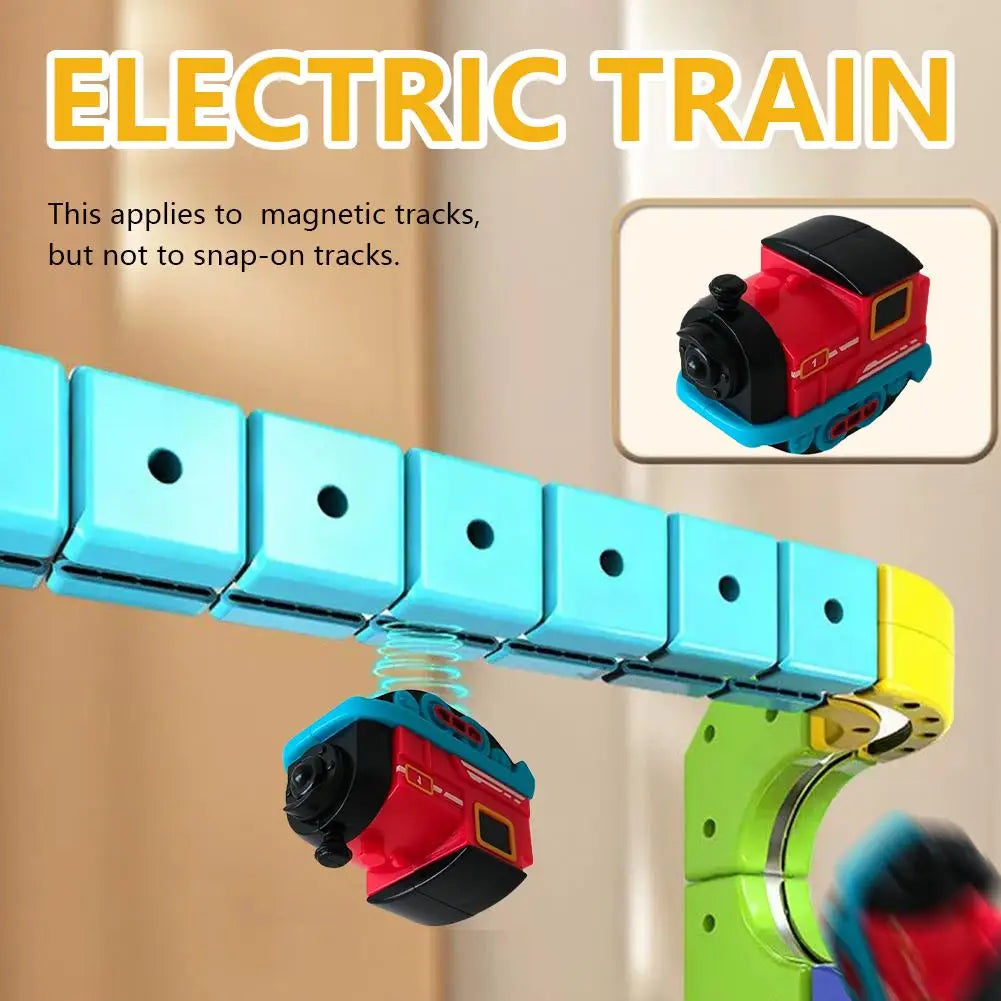 Electric Magnetic Train Car – Rechargeable Miniature Rail Toy for Kids