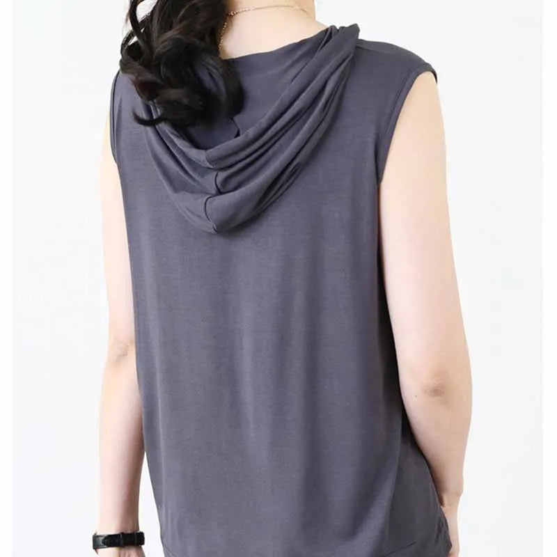 Solid Color 2023 Brand New Men's Tank Tops Vest Sleeveless Tees For Male Hooded Man Vests Tops Hip Hop Men Tank Top T shirt Oasis Select